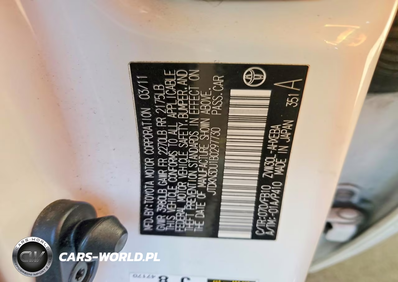 2011 Toyota Prius Two VIN:JTDKN3DU1B0297730 - 12