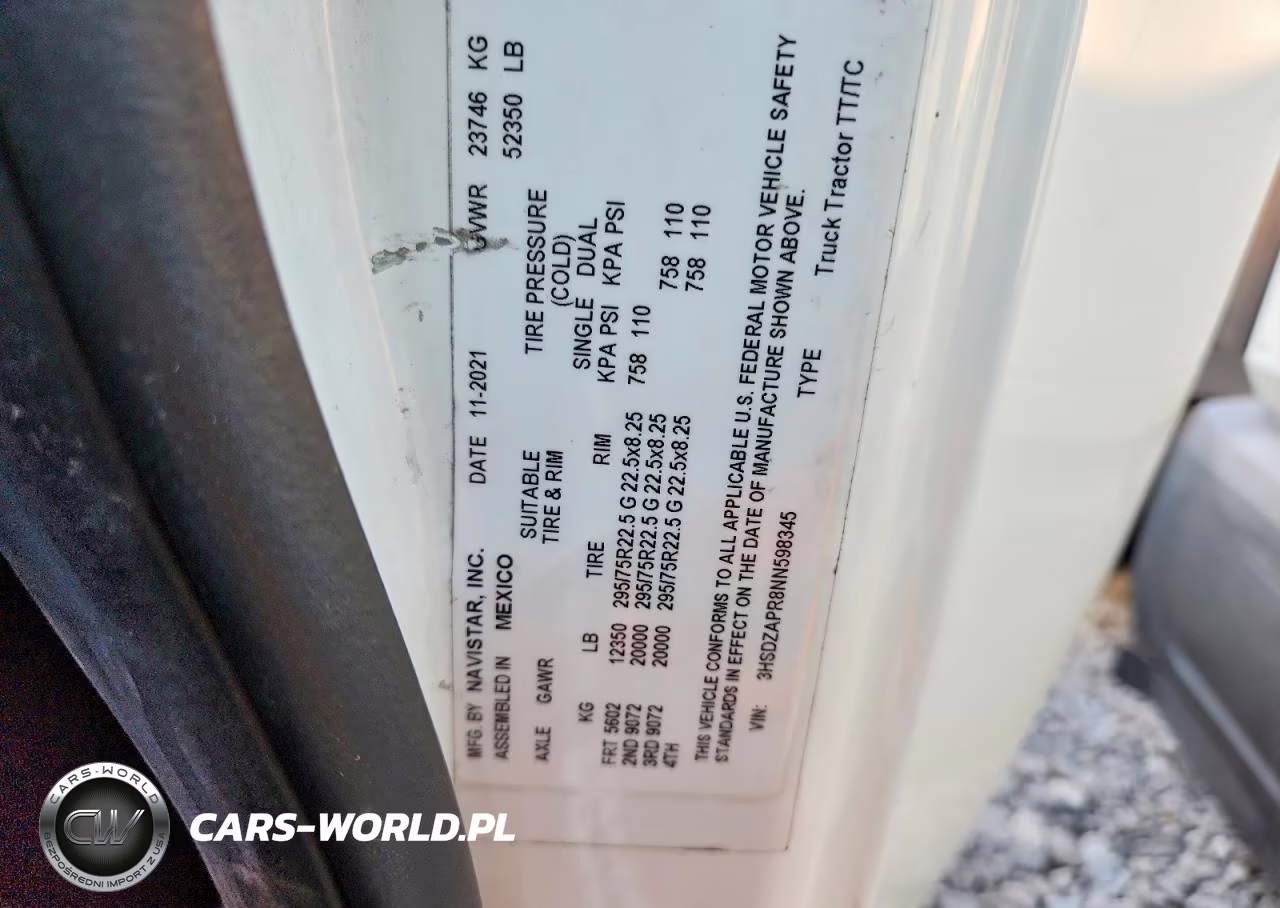 2022 International Lt625 - Semi Truck VIN:3HSDZAPR8NN598345 - 13