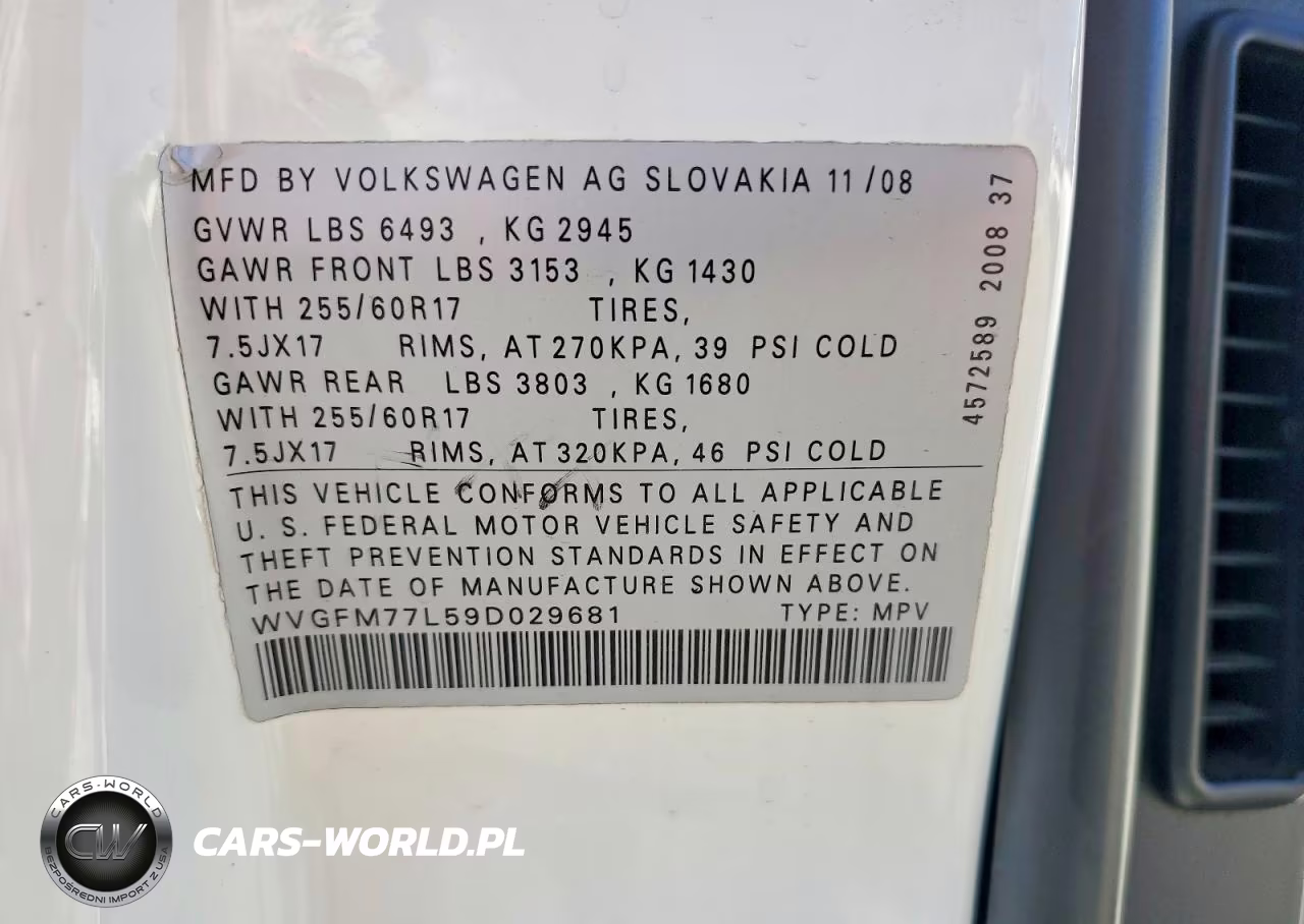 2009 Volkswagen Touareg 2 V6 Tdi VIN:WVGFM77L59D029681 - 12