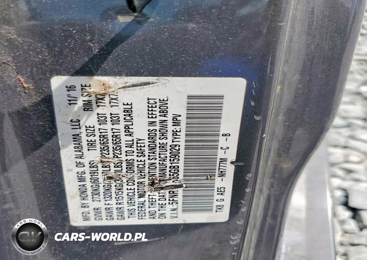 2016 Honda Odyssey Exl VIN:5FNRL5H65GB159029 - 13