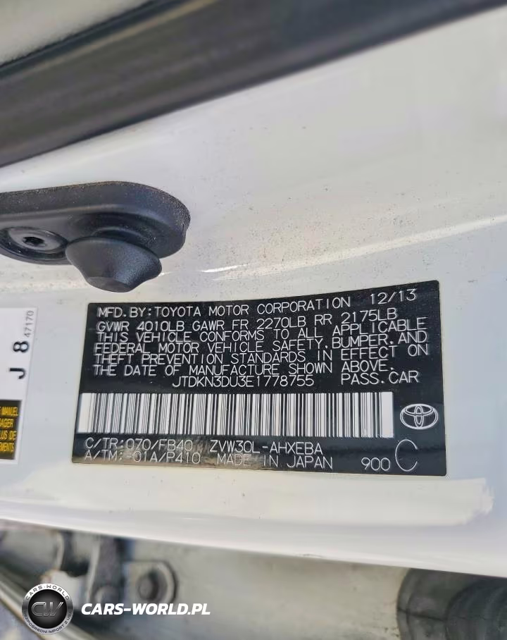2014 Toyota Prius Three VIN:JTDKN3DU3E1778755 - 12