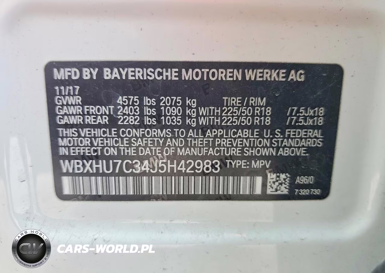 BMW X1 SDRIVE2 VIN:WBXHU7C34J5H42983 - 13