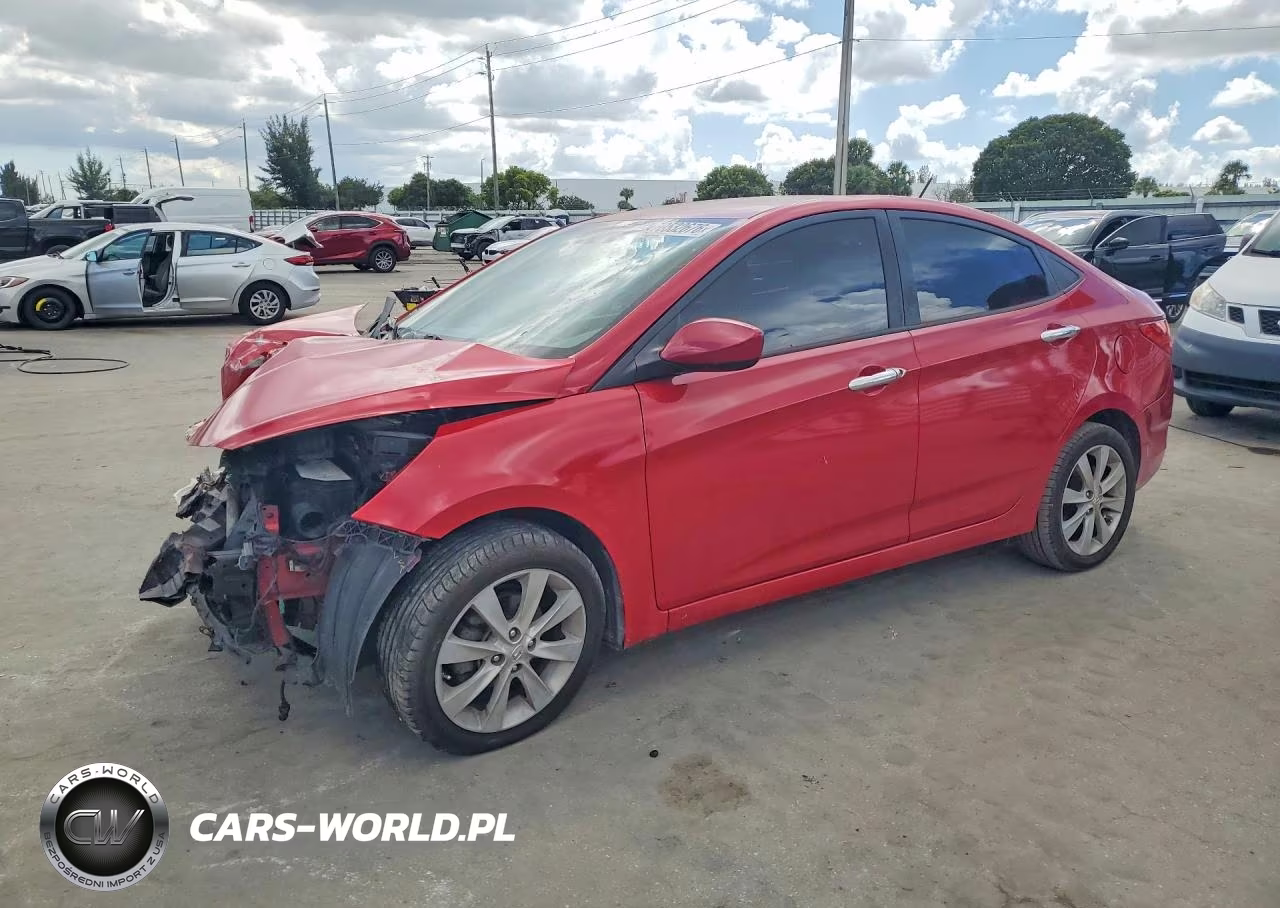 2012 Hyundai Accent Gls VIN:KMHCU4AE3CU042478 - 1