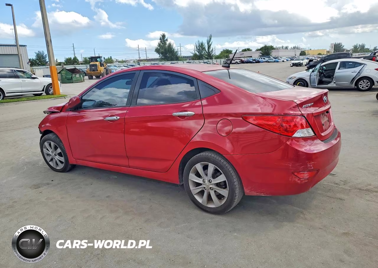 2012 Hyundai Accent Gls VIN:KMHCU4AE3CU042478 - 2