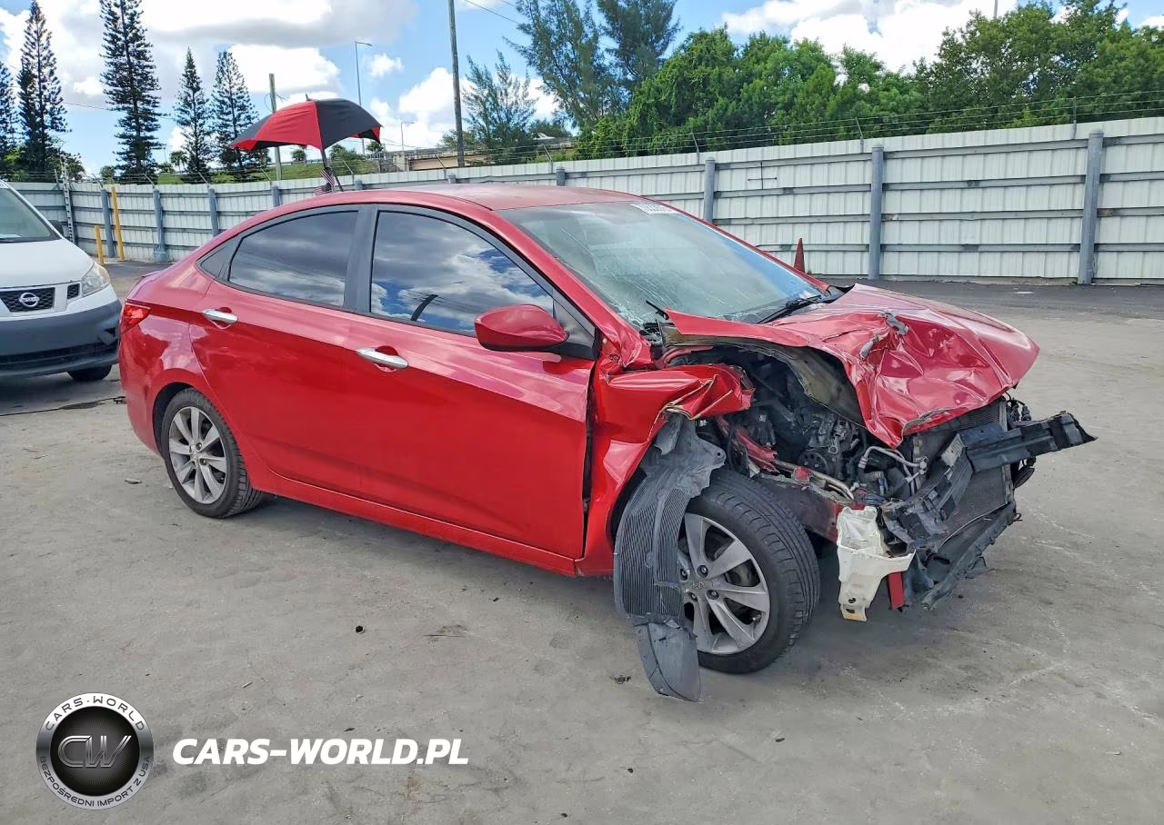 2012 Hyundai Accent Gls VIN:KMHCU4AE3CU042478 - 4