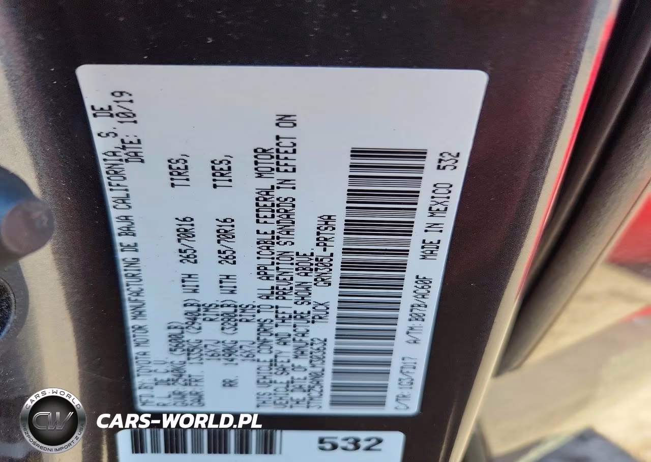 2020 Toyota Tacoma Trd Off-Road VIN:3TMCZ5AN0LM303632 - 12