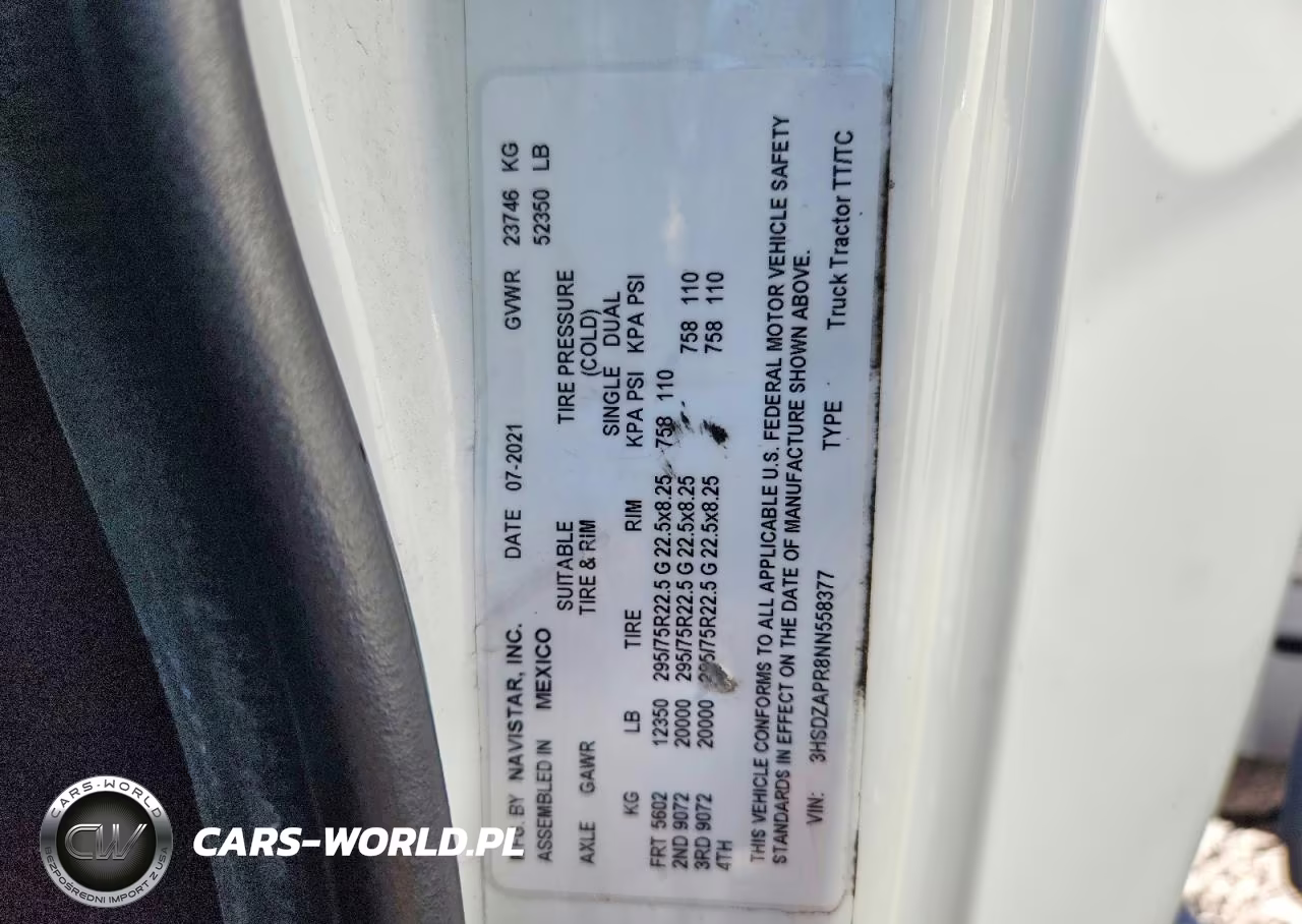 2022 International Lt625 - Semi Truck VIN:3HSDZAPR8NN558377 - 13