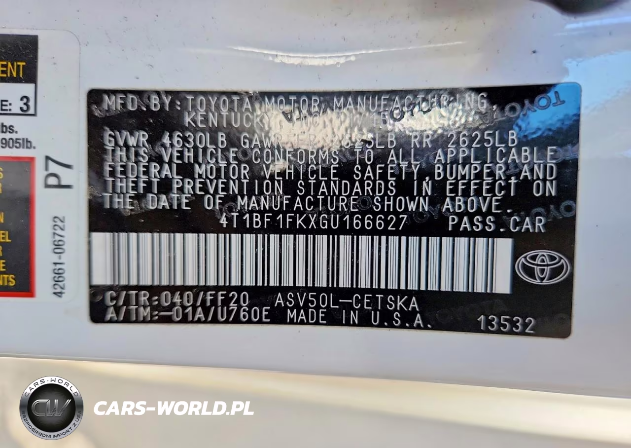 2016 Toyota Camry Se VIN:4T1BF1FKXGU166627 - 12