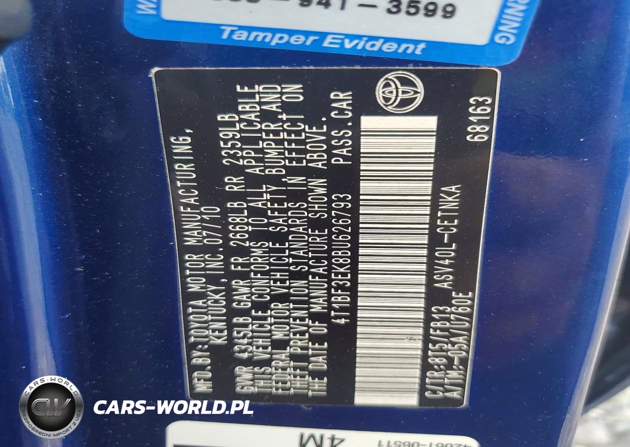 2011 Toyota Camry Le VIN:4T1BF3EK8BU626793 - 13