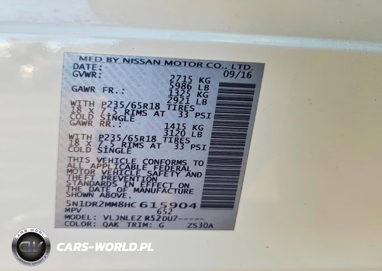 2017 Nissan Pathfinder Sv VIN:5N1DR2MM8HC615904 - 13