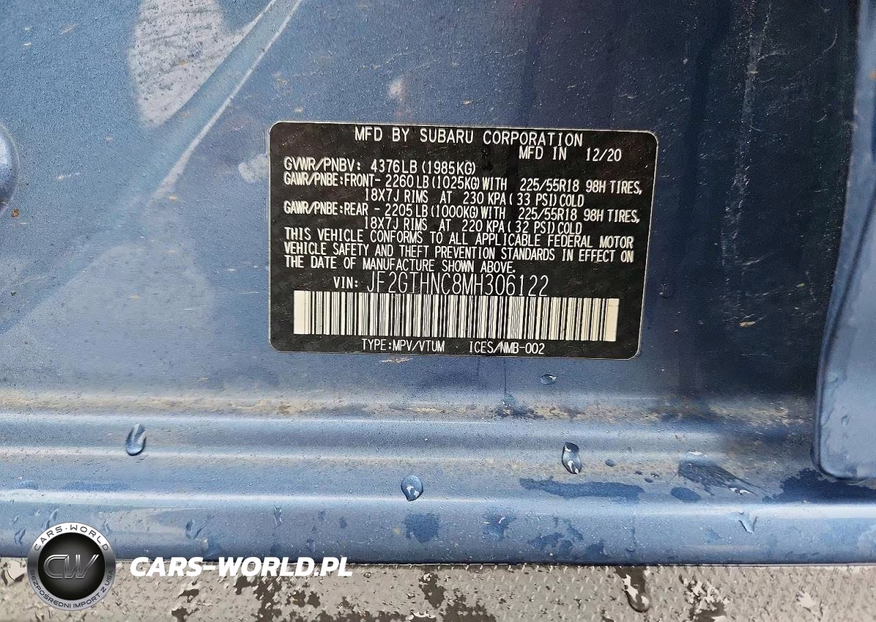 2021 Subaru Crosstrek Limited VIN:JF2GTHNC8MH306122 - 13