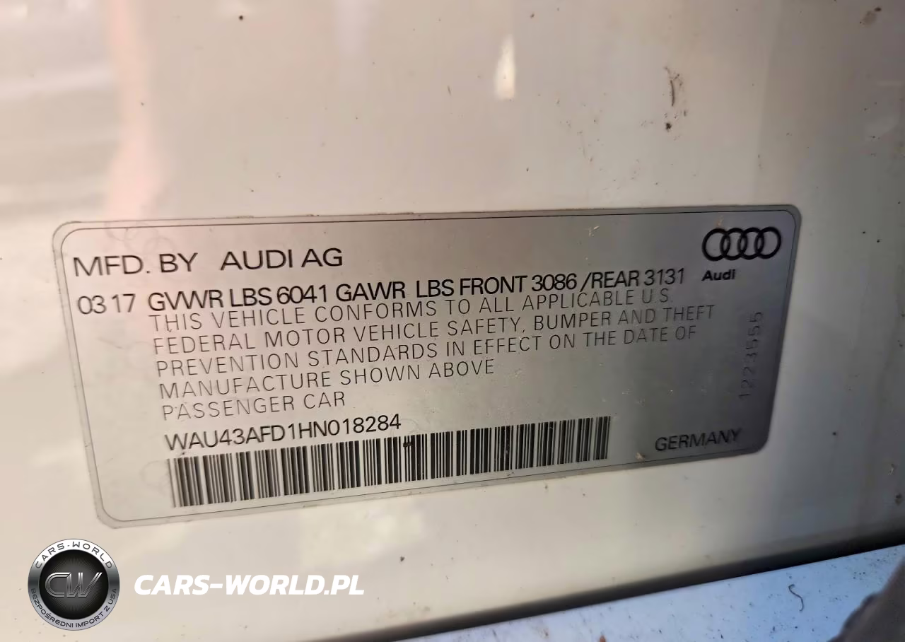 2017 Audi A8 L Quattro VIN:WAU43AFD1HN018284 - 12