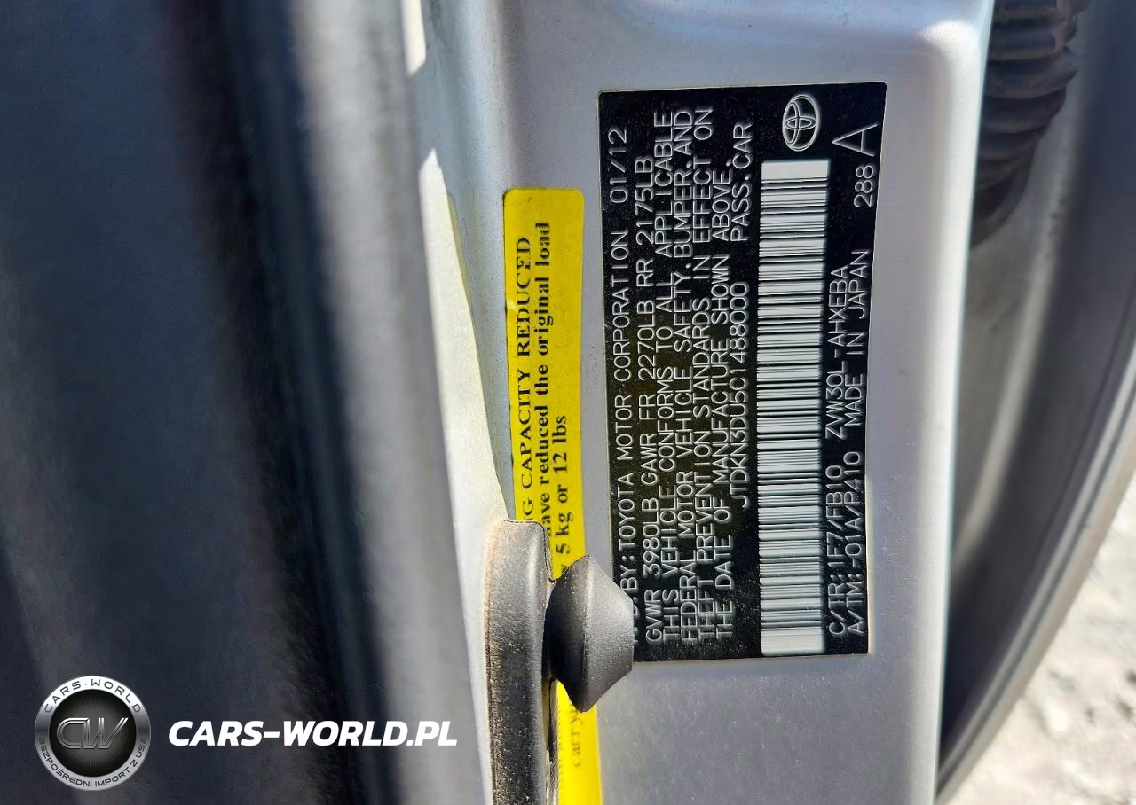 2012 Toyota Prius Three VIN:JTDKN3DU5C1488000 - 12