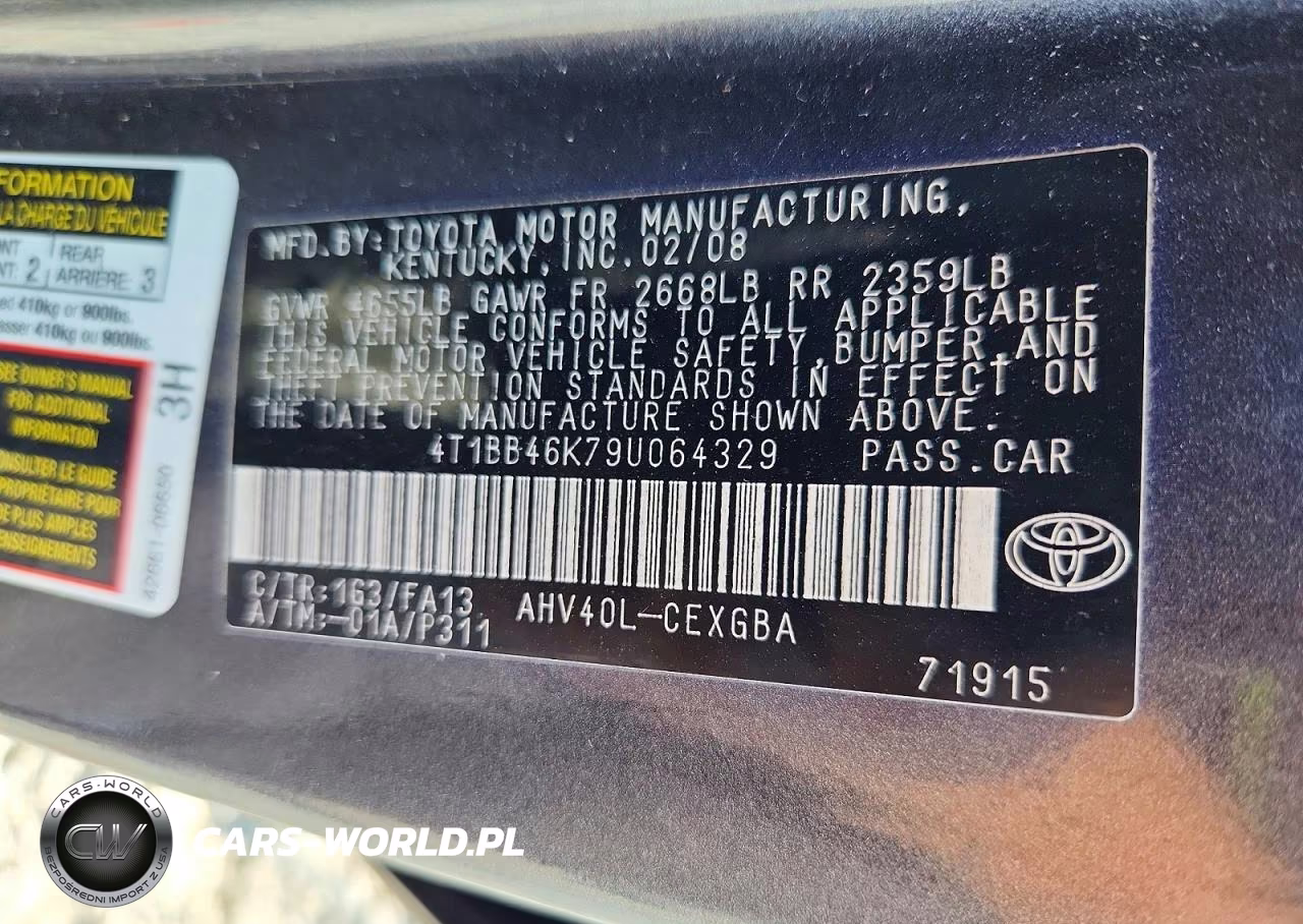 2009 Toyota Camry Hybrid VIN:4T1BB46K79U064329 - 12