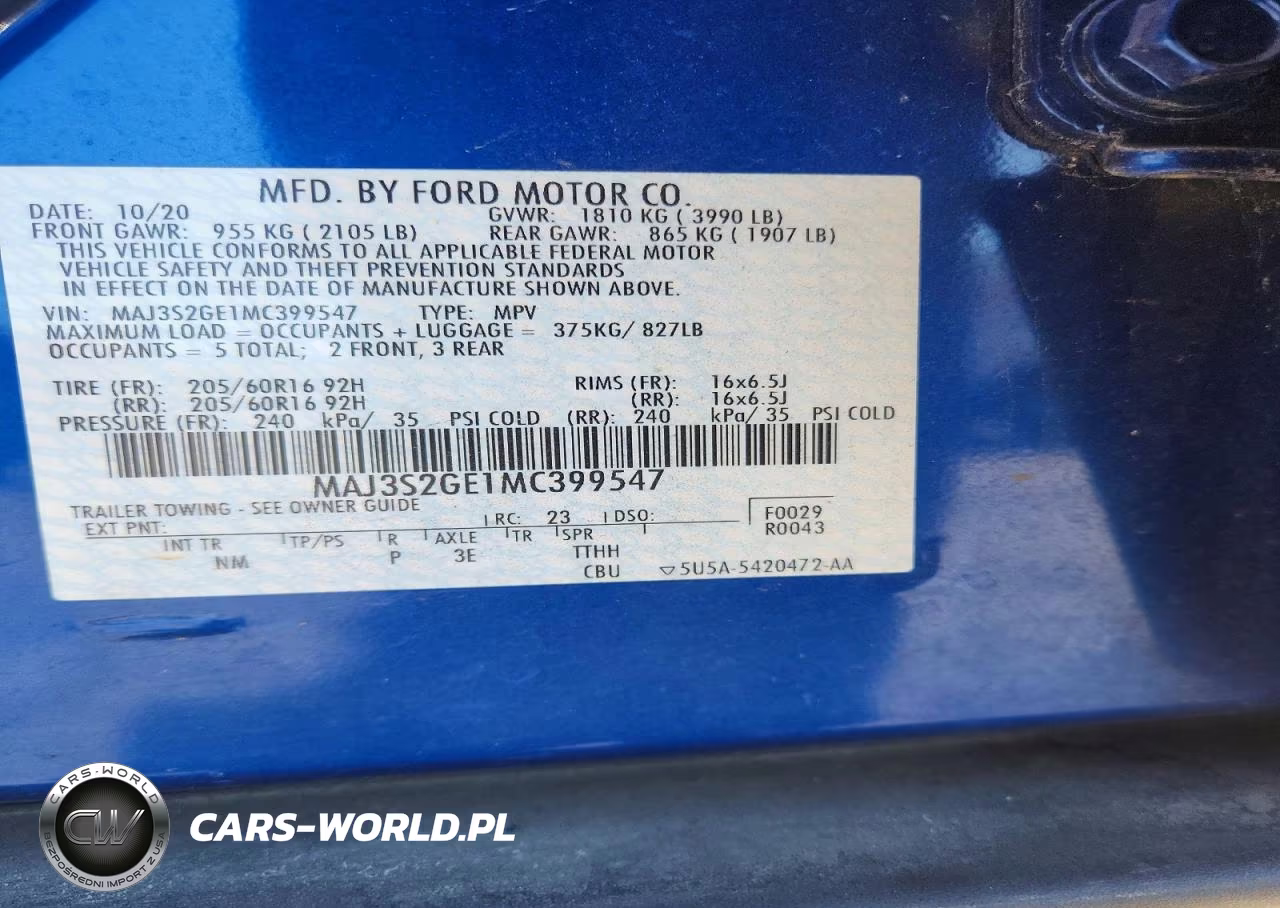2021 Ford Ecosport Se VIN:MAJ3S2GE1MC399547 - 13