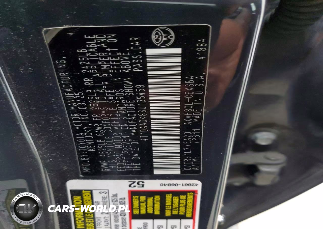 2025 Toyota Camry Se VIN:4T1DAACK8SU135459 - 13