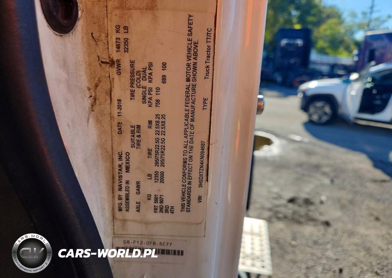 2019 International Rh613 Semi Truck VIN:3HSDXTZN4KN094687 - 12