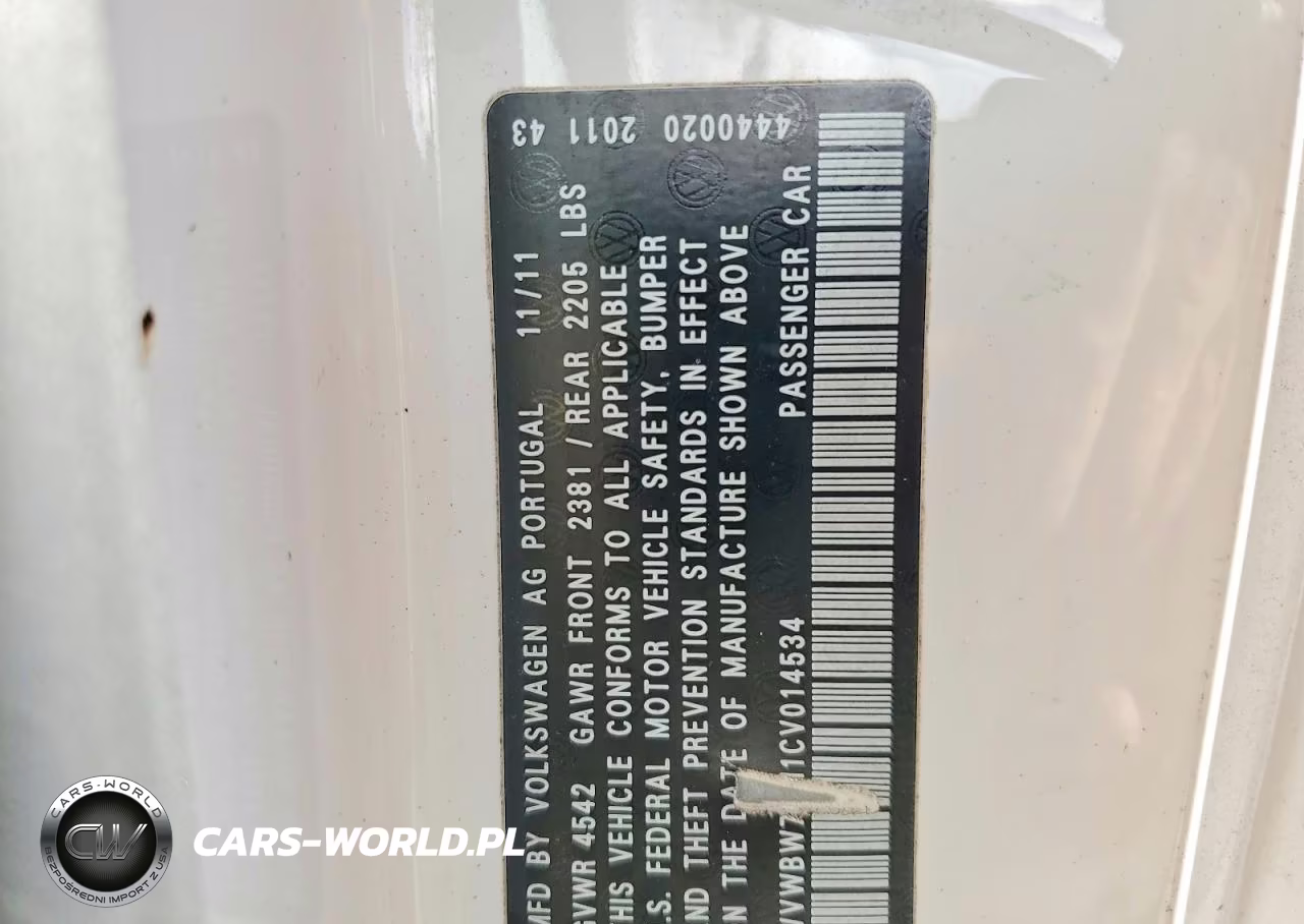 2012 Volkswagen Eos Komfort VIN:WVWBW7AH1CV014534 - 12