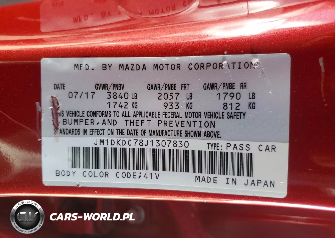 MAZDA CX-3 TOURI VIN:JM1DKDC78J1307830 - 12