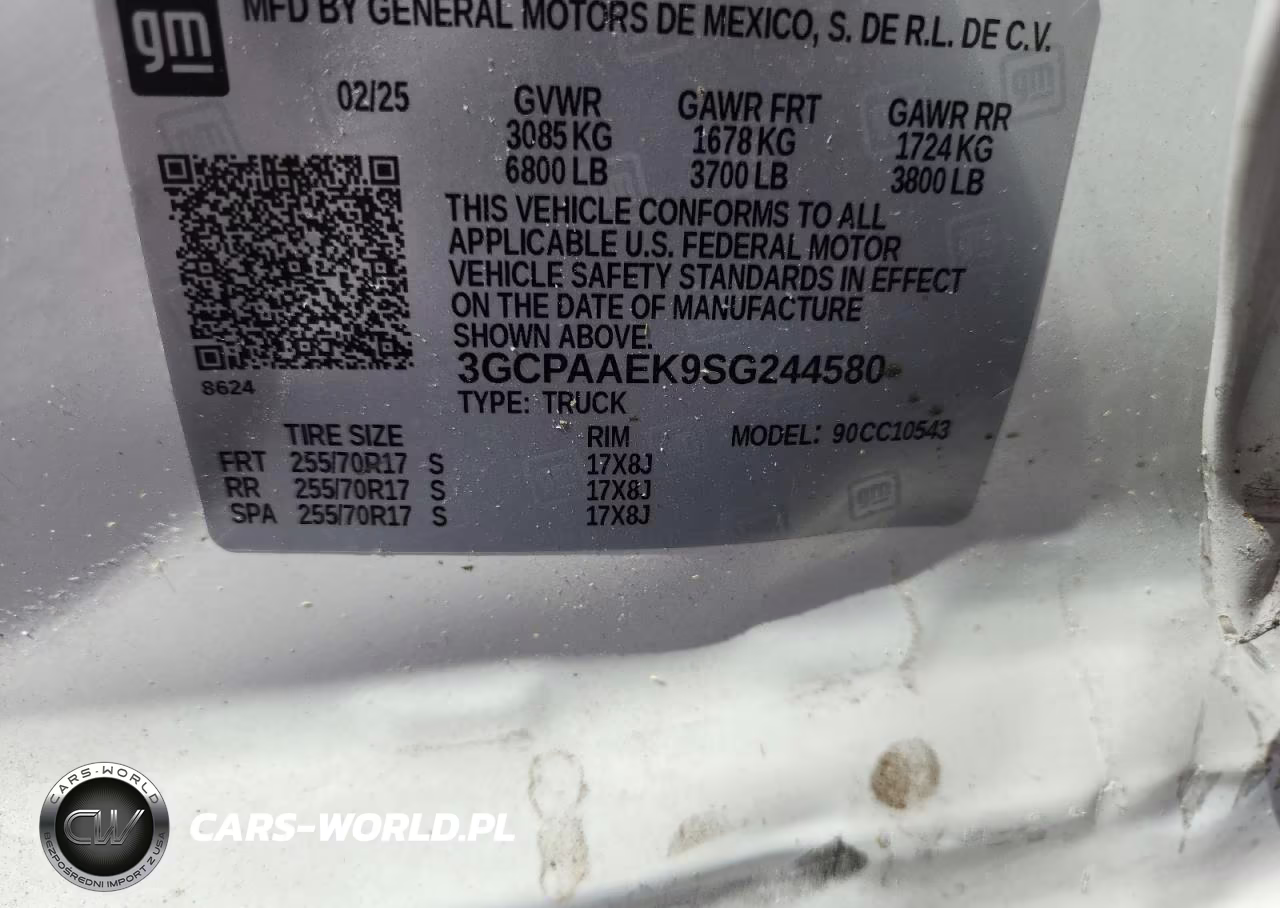 2025 Chevrolet Silverado C1500 VIN:3GCPAAEK9SG244580 - 12