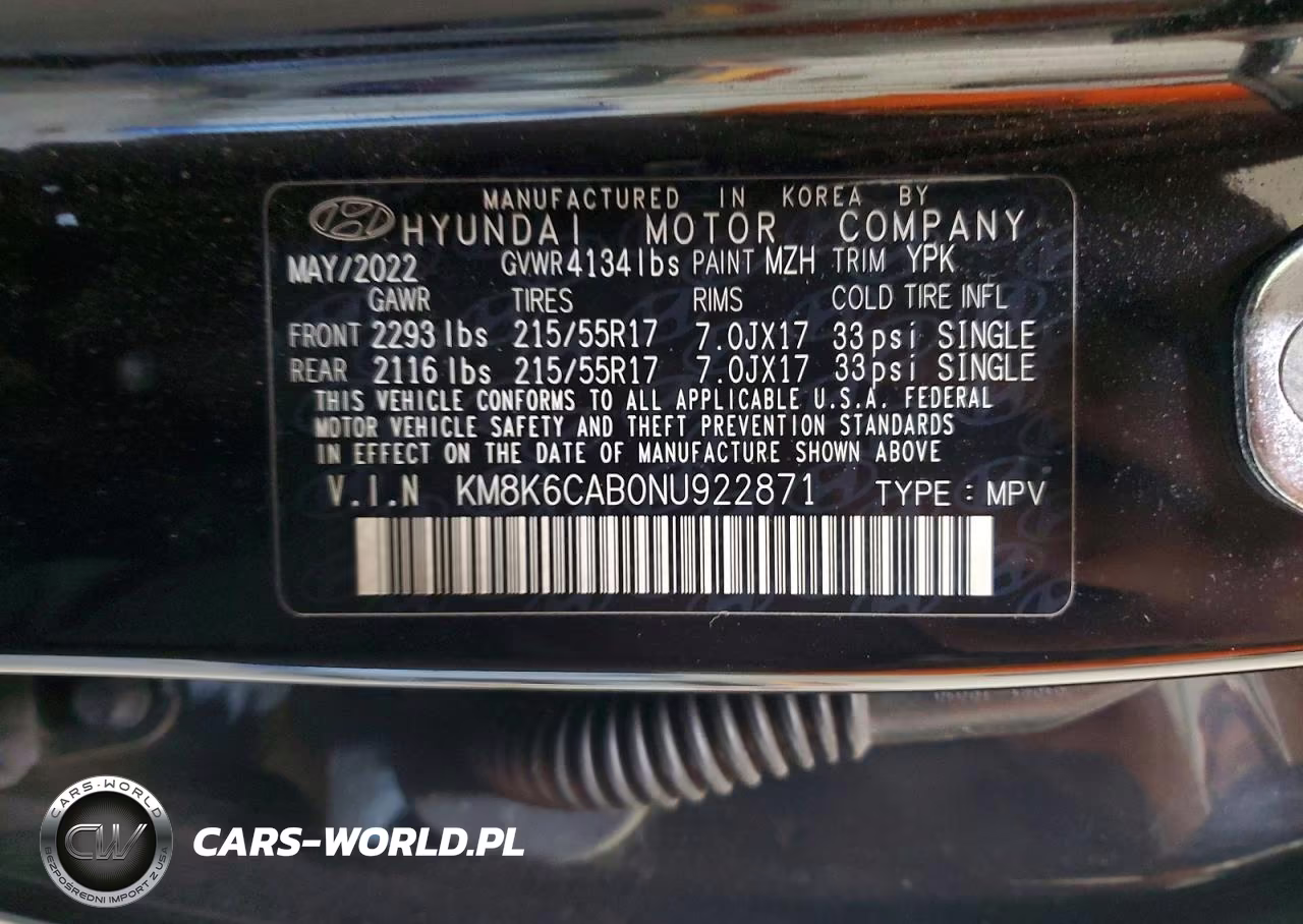 2022 Hyundai Kona Sel VIN:KM8K6CAB0NU922871 - 14