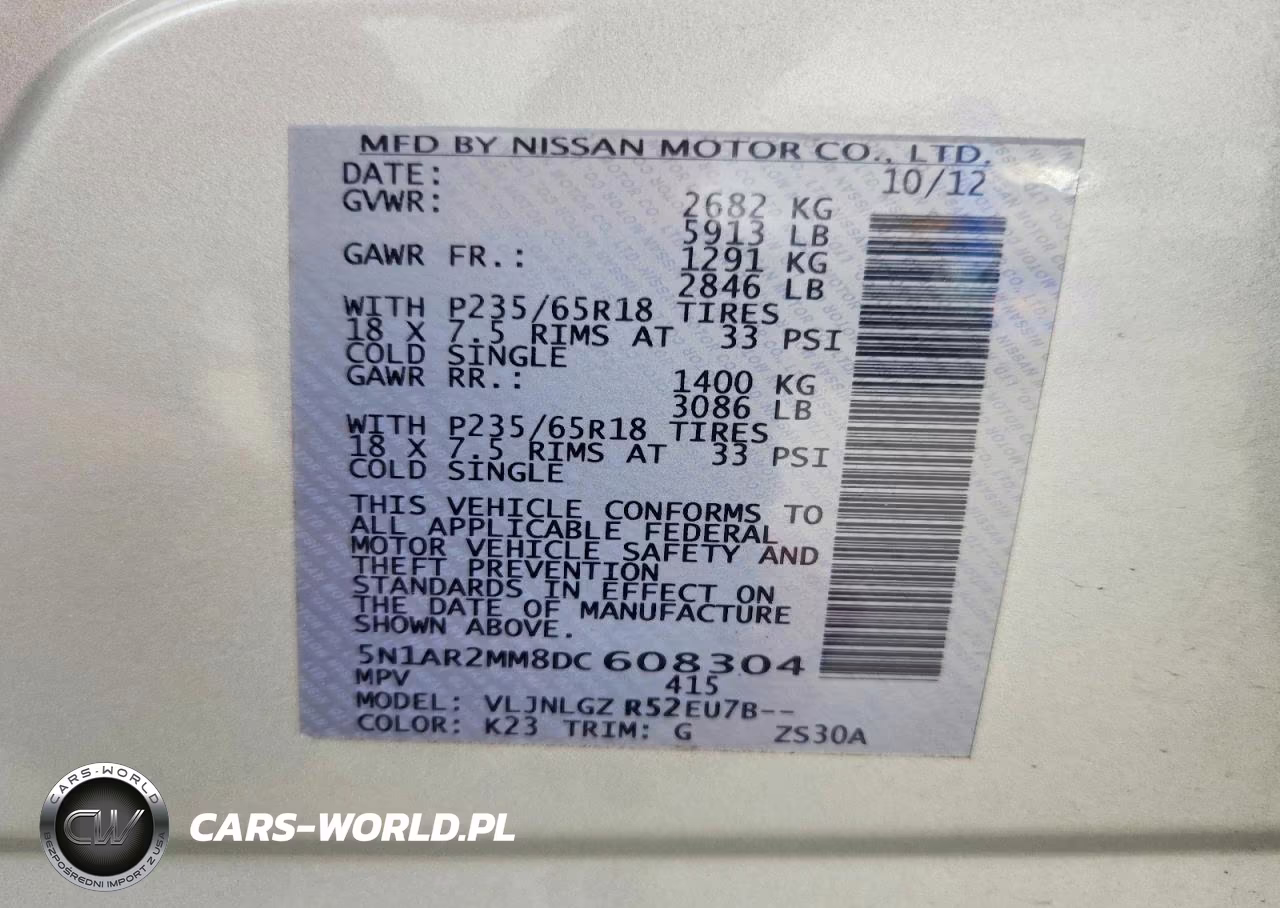2013 Nissan Pathfinder S VIN:5N1AR2MM8DC608304 - 14