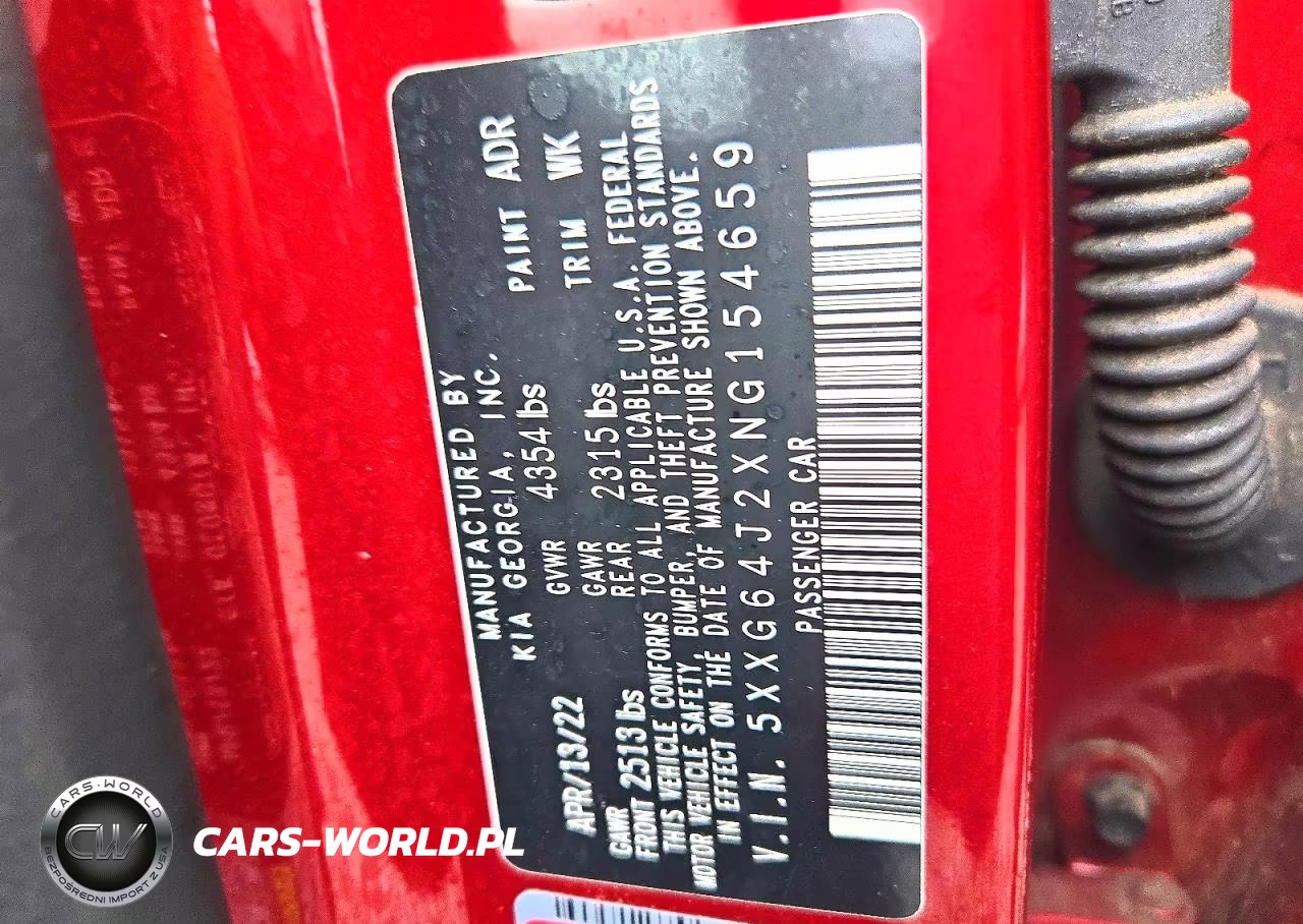 2022 Kia K5 Gt Line VIN:5XXG64J2XNG154659 - 13