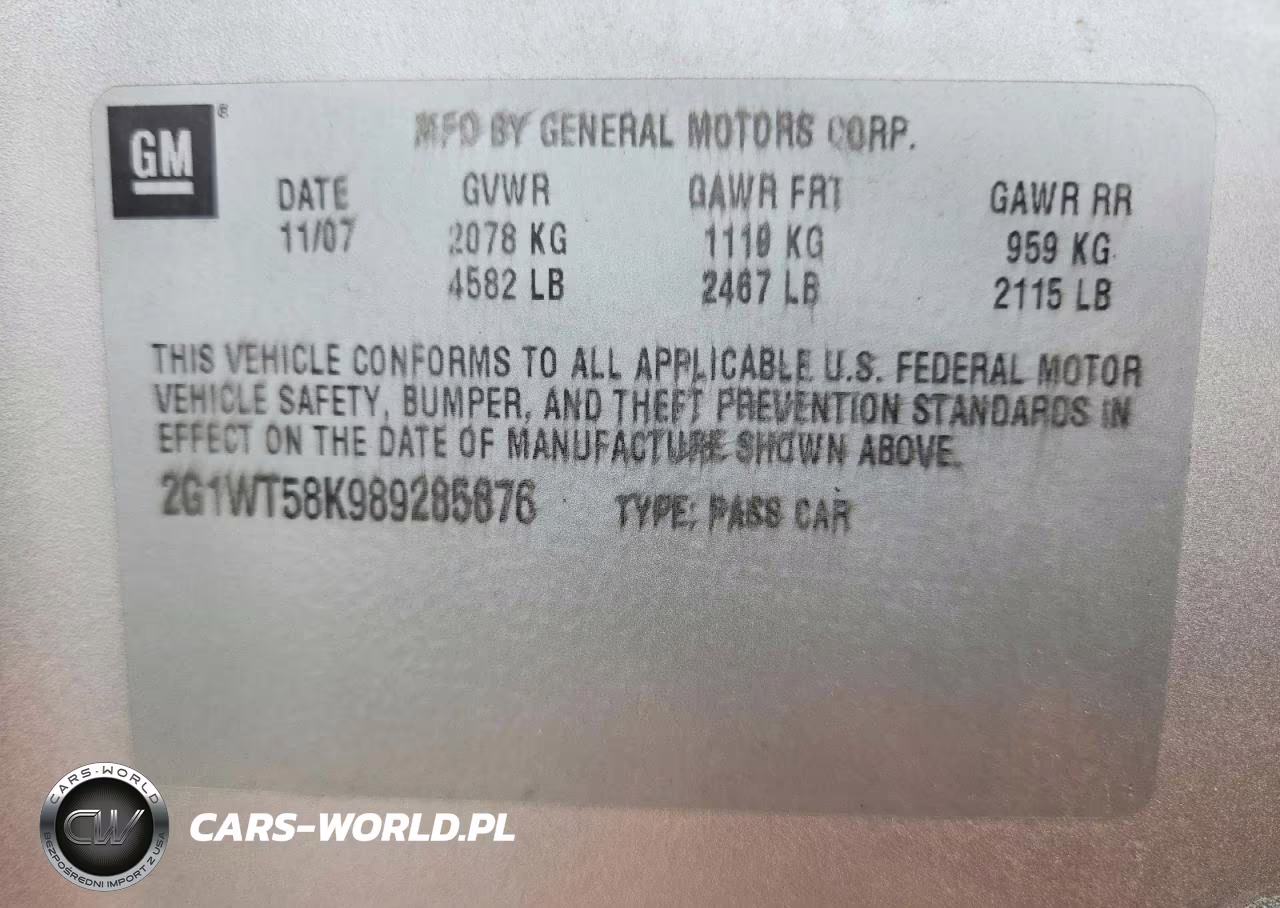 2008 Chevrolet Impala Lt VIN:2G1WT58K989285876 - 12