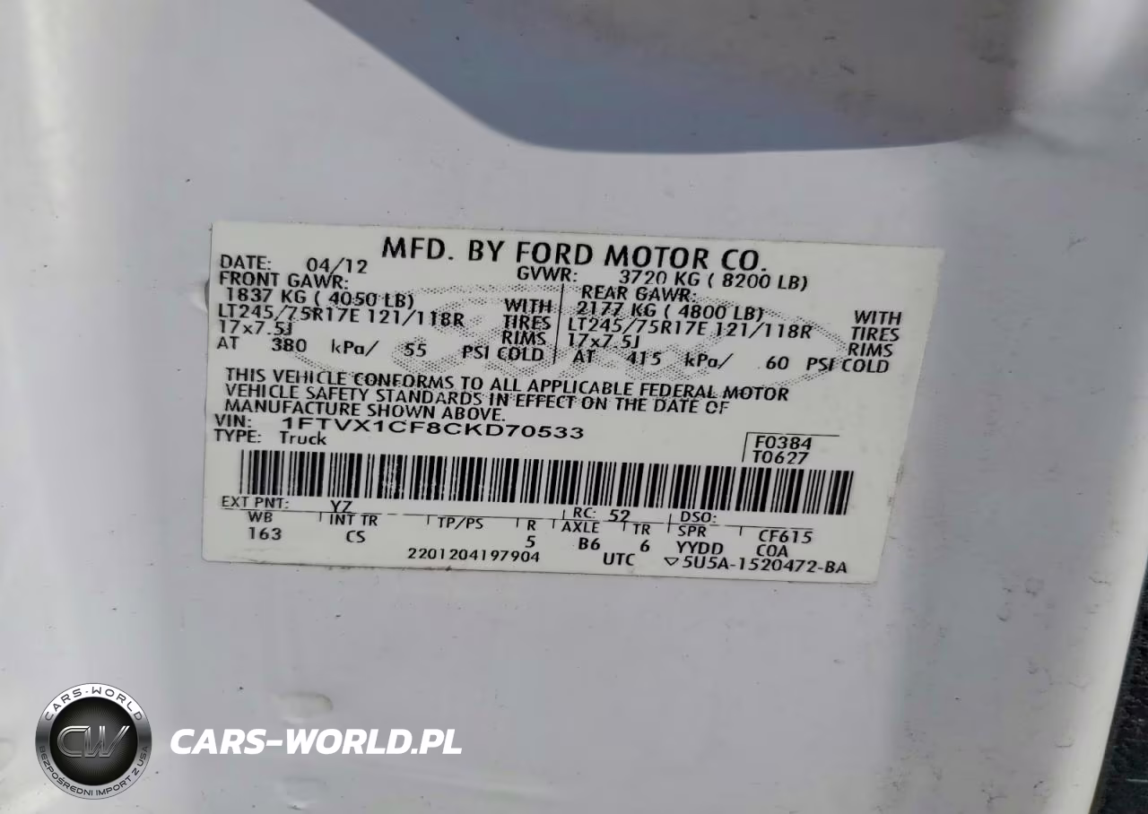 2012 Ford F150 Super Cab VIN:1FTVX1CF8CKD70533 - 12