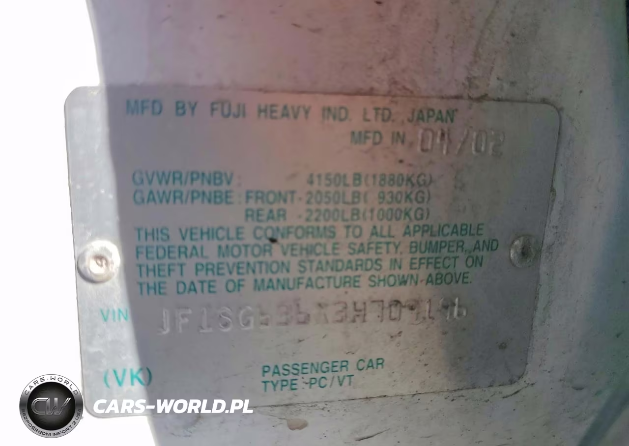 2003 Subaru Forester 2.5X VIN:JF1SG636X3H709196 - 12