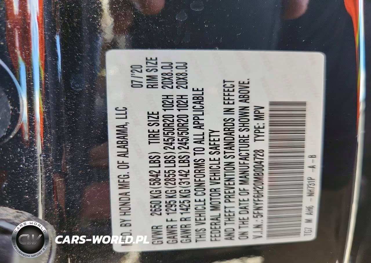 2021 Honda Pilot Se VIN:5FNYF6H20MB004728 - 13