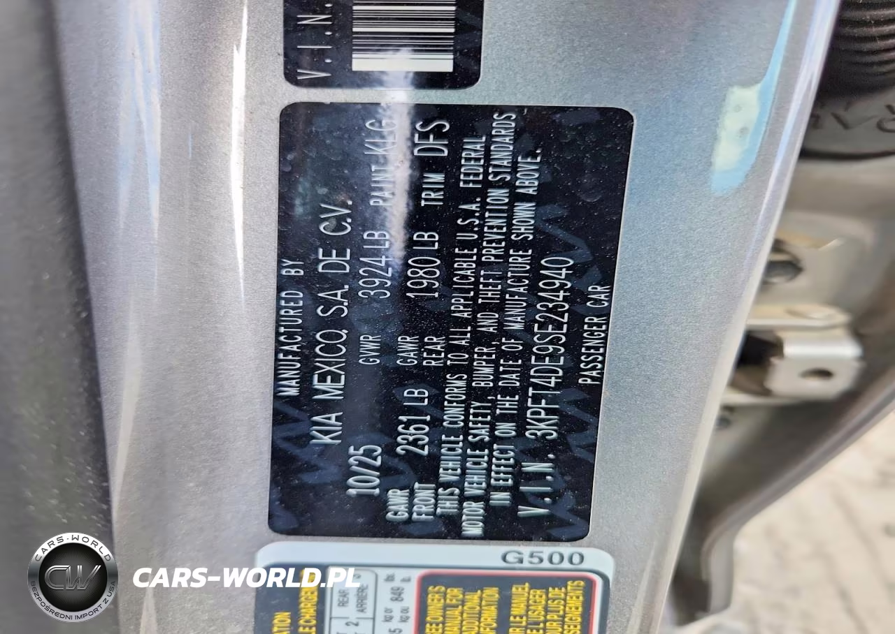 2025 Kia K4 Lxs VIN:3KPFT4DE9SE234940 - 12