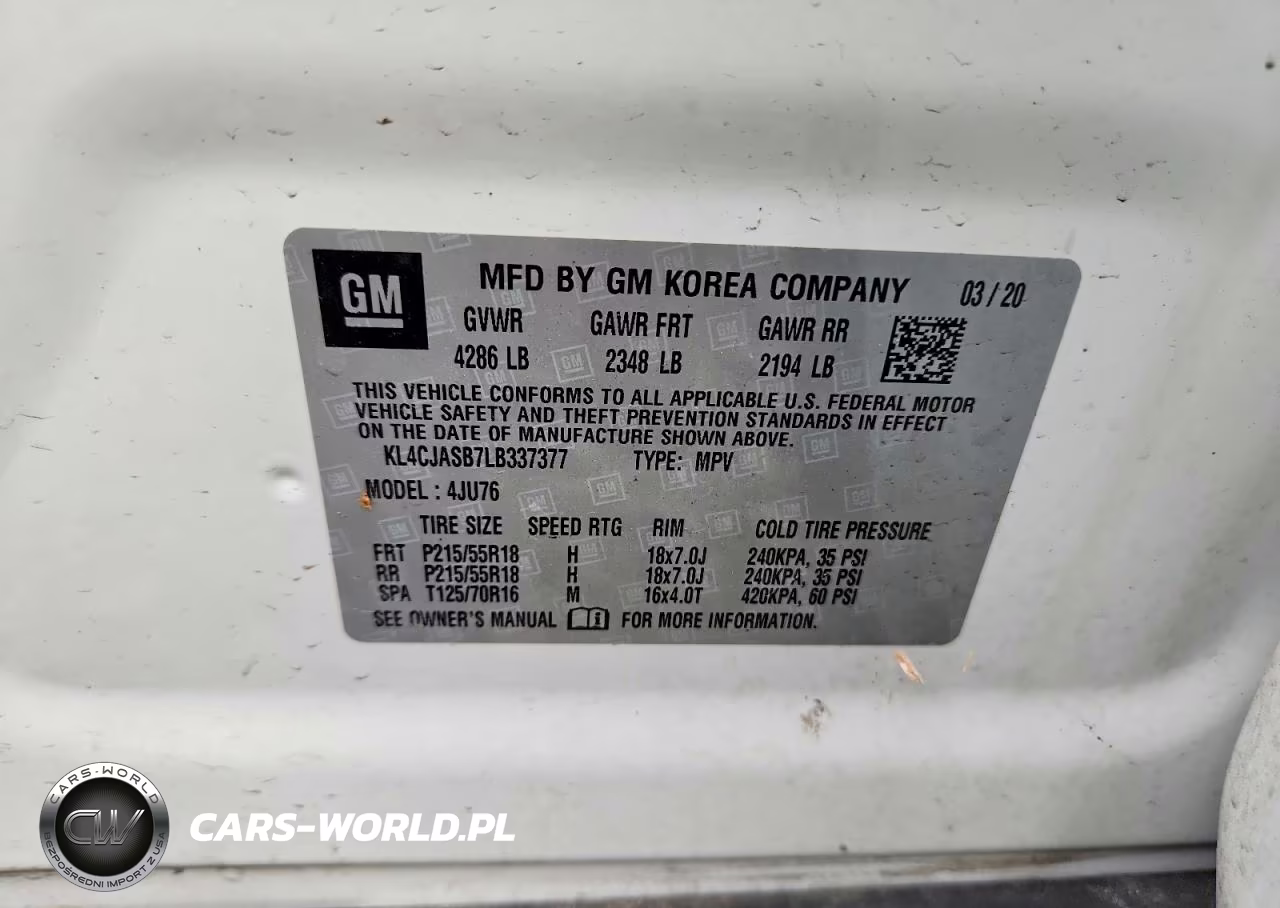 2020 Buick Encore Preferred VIN:KL4CJASB7LB337377 - 13