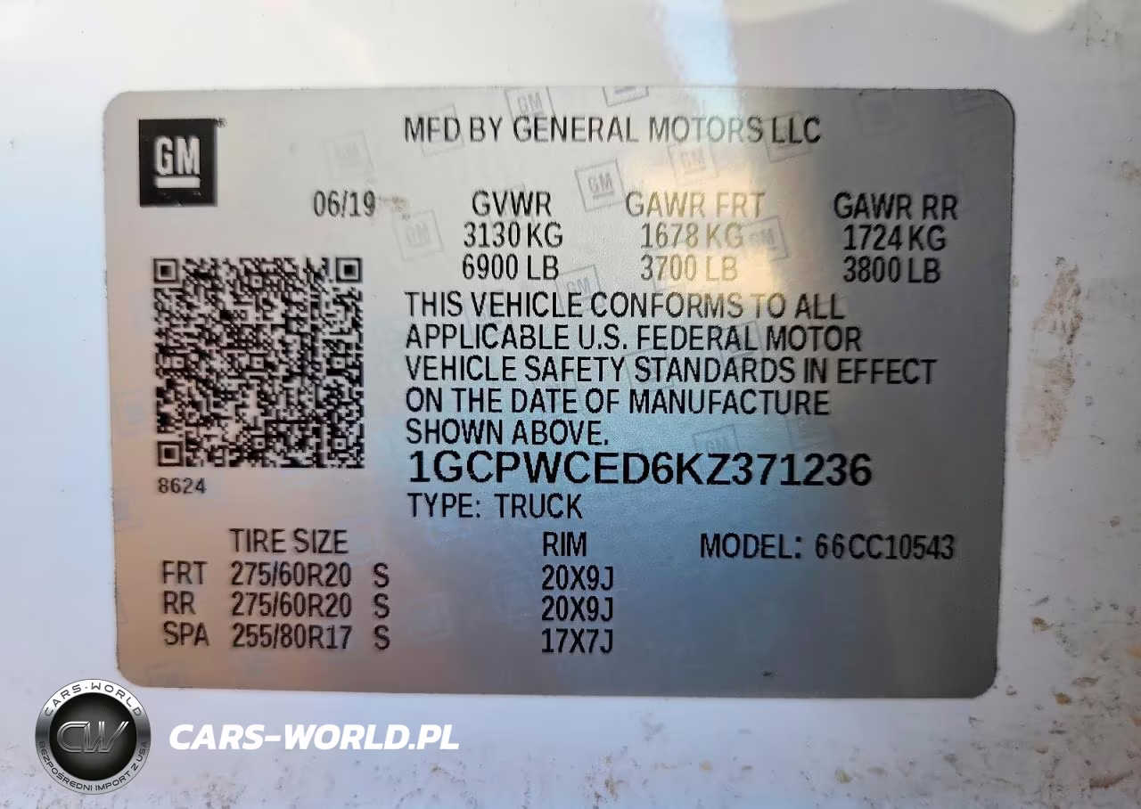 2019 Chevrolet Silverado C1500 Lt VIN:1GCPWCED6KZ371236 - 13