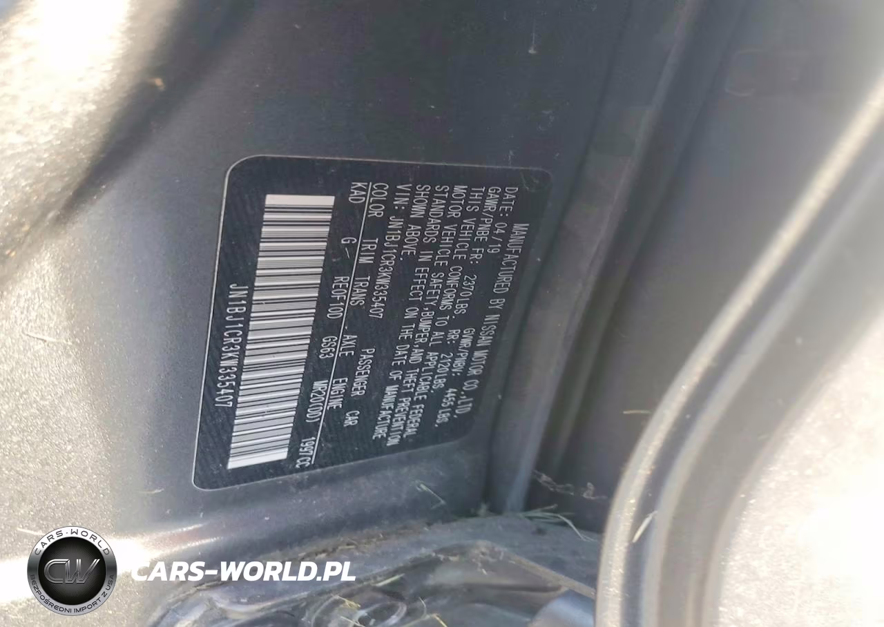 2019 Nissan Rogue Sport S VIN:JN1BJ1CR3KW335407 - 12