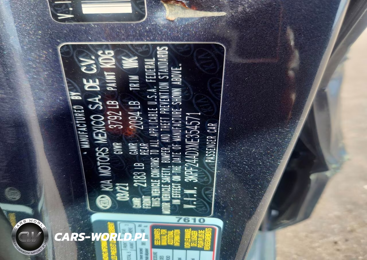 2021 Kia Forte Lxs VIN:3KPF24ADXME354571 - 12