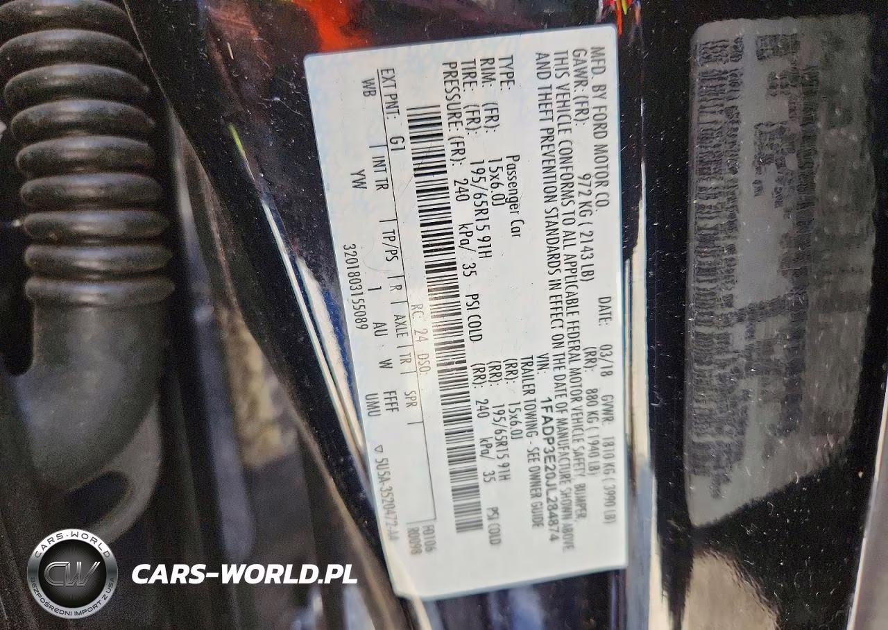 2018 Ford Focus S VIN:1FADP3E20JL284874 - 12