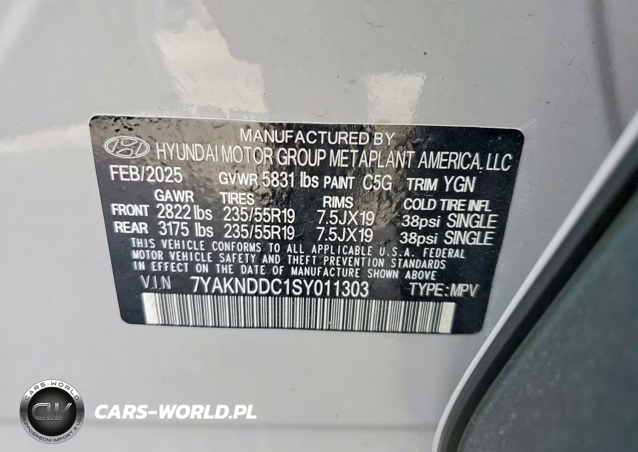 2025 Hyundai Ioniq 5 Sel VIN:7YAKNDDC1SY011303 - 14