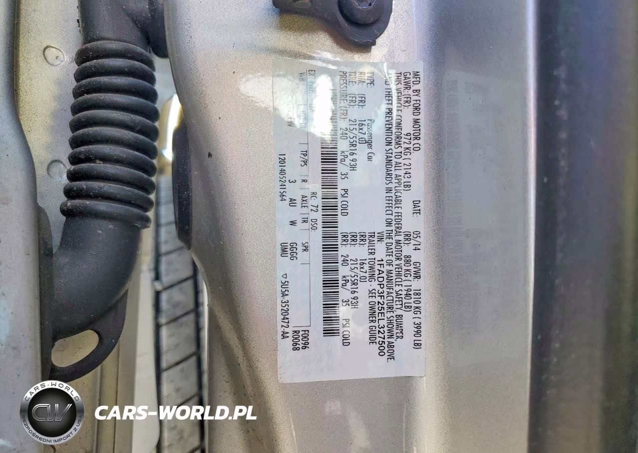 2014 Ford Focus Se VIN:1FADP3F25EL327500 - 12