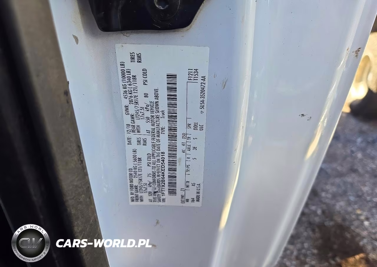 2019 Ford F250 Super Duty VIN:1FT7X2B64KED54018 - 13