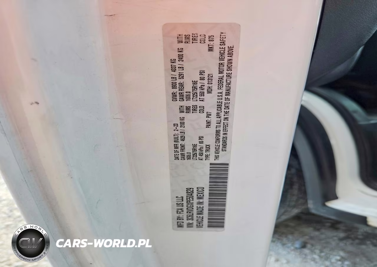 2023 Ram Promaster 2500 Delivery Van VIN:3C6LRVDGXPE504829 - 13