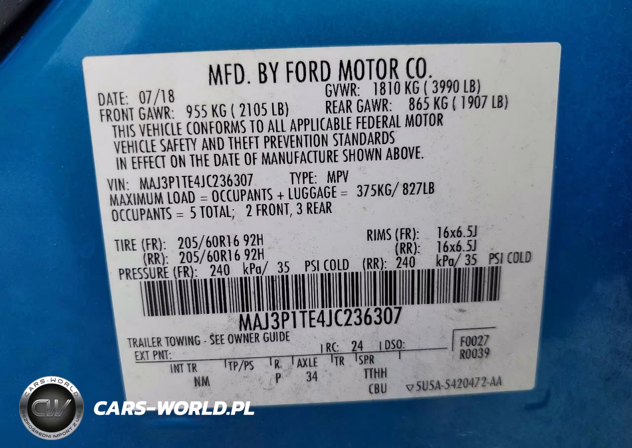 2018 Ford Ecosport Se VIN:MAJ3P1TE4JC236307 - 14