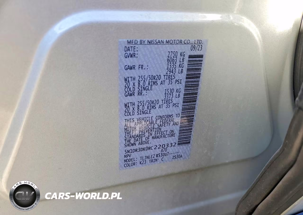 2024 Nissan Pathfinder Platinum VIN:5N1DR3DK0RC220332 - 14