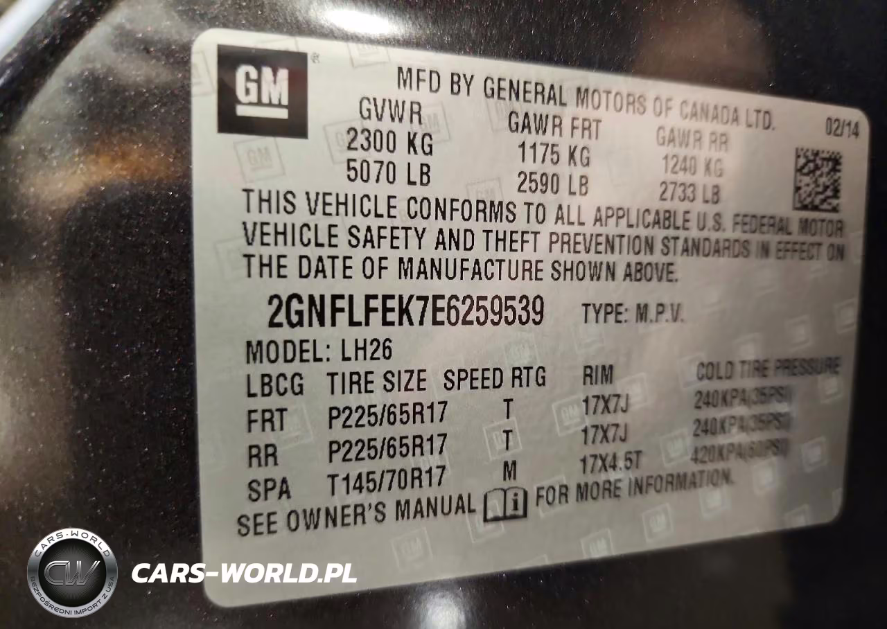 2014 Chevrolet Equinox Lt VIN:2GNFLFEK7E6259539 - 13