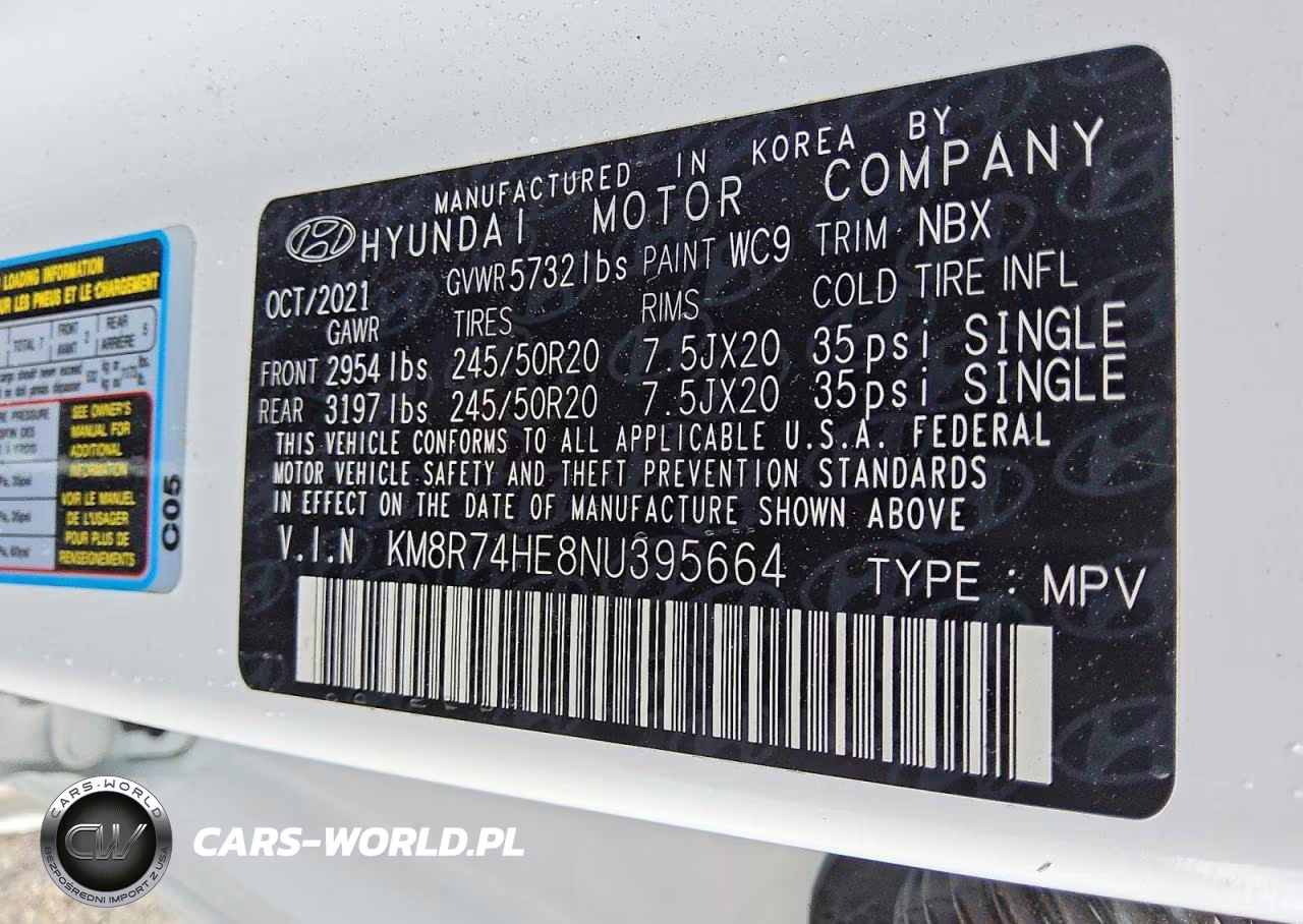 2022 Hyundai Palisade Calligraphy VIN:KM8R74HE8NU395664 - 13
