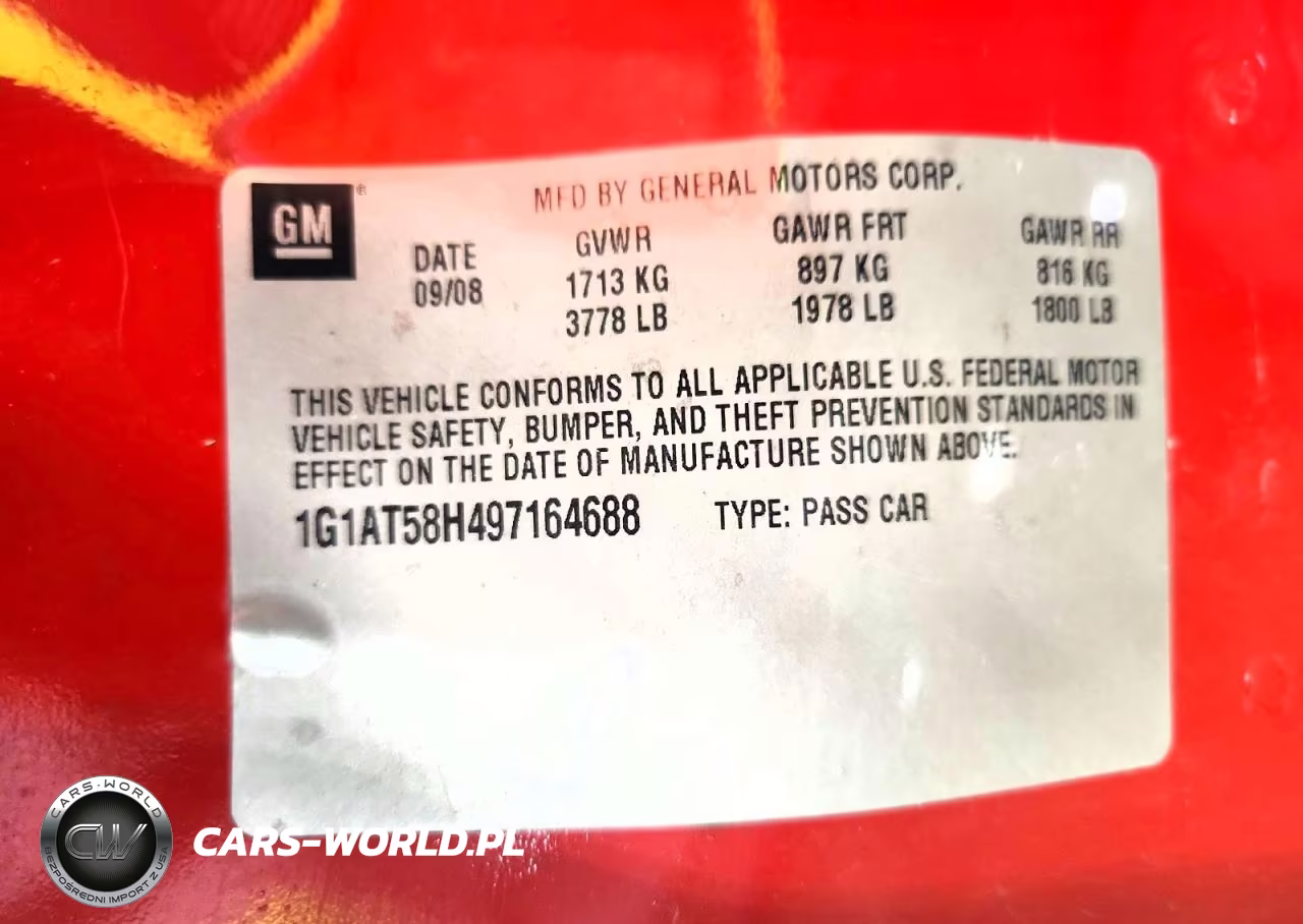 2009 Chevrolet Cobalt Lt VIN:1G1AT58H497164688 - 12