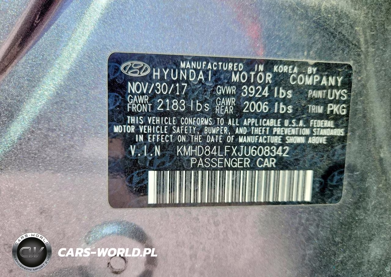 2018 Hyundai Elantra Value Edition VIN:KMHD84LFXJU608342 - 12