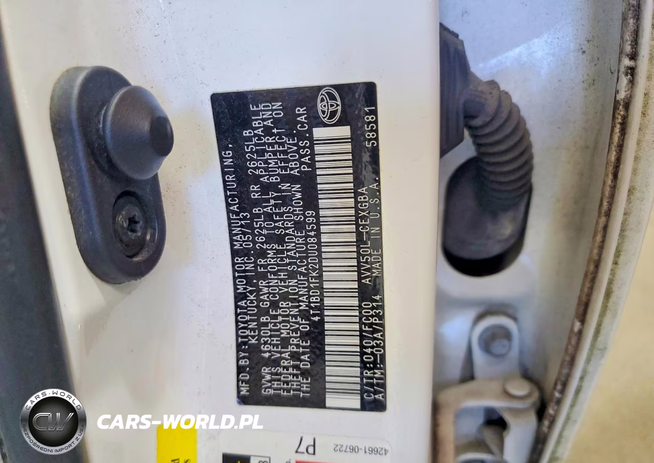 2013 Toyota Camry Hybrid Xle VIN:4T1BD1FK2DU084599 - 12