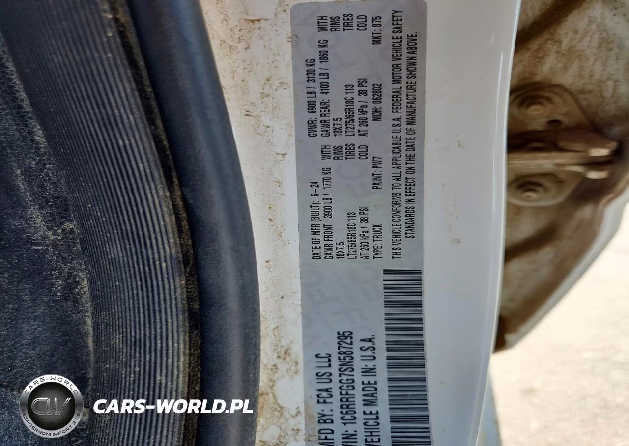 2025 Ram 1500 Tradesman VIN:1C6RRFGG7SN587295 - 12
