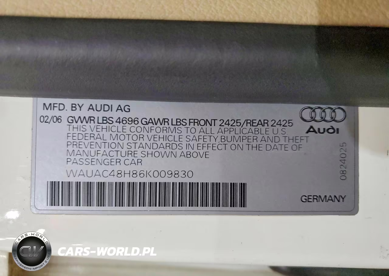2006 Audi A4 1.8 Cabriolet VIN:WAUAC48H86K009830 - 12